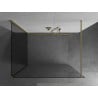 Mexen Kioto sprchová zástena Walk-in 125 x 110 cm, transparentná, zlatá brúsená - 800-125-212-55-00-110