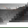 Mexen Kioto sprchová stěna Walk-in 140 x 75 cm, transparentní, růžové zlato - 800-140-212-60-00-075