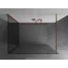 Mexen Kioto sprchová stena Walk-in 100 x 75 cm, transparentná, ružové zlato - 800-100-212-60-00-075