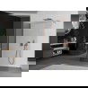 Mexen Kioto sprchová stena Walk-in 140 x 85 cm, transparentná, ružové zlato - 800-140-212-60-00-085