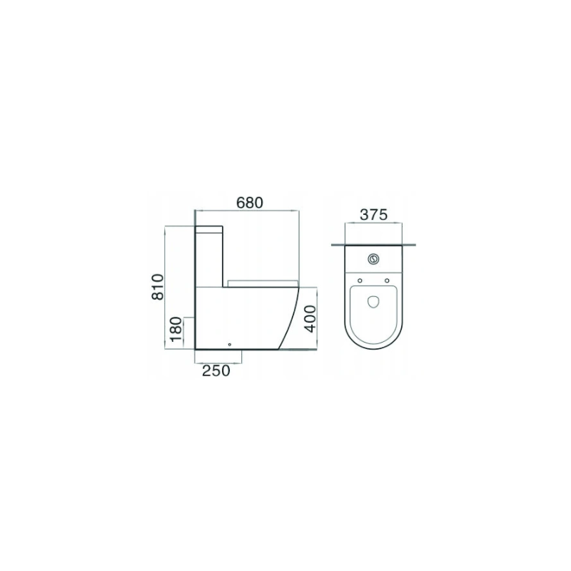 Mexen Lena kompaktné WC s pomaly sklopnou doskou, biele - 31051000