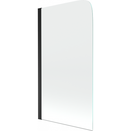 Mexen Felix sprchová zásteny 1-krídlové 70 x 140 cm, transparentné, čierne - 890-070-001-70-00
