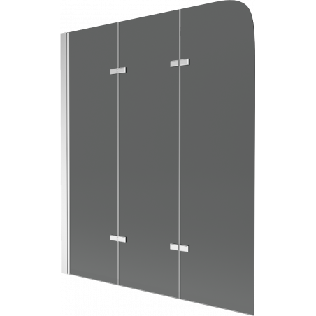 Mexen Felix sprchový panel 3-krídlový 120 x 140 cm, grafit, chróm - 890-120-003-01-40