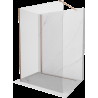 Mexen Kioto sprchová stena Walk-in 100 x 85 cm, transparentná, brúsená meď - 800-100-212-65-00-085