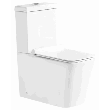 Mexen Cube kompaktné WC s pomaly padácou doskou, biela - 31014000