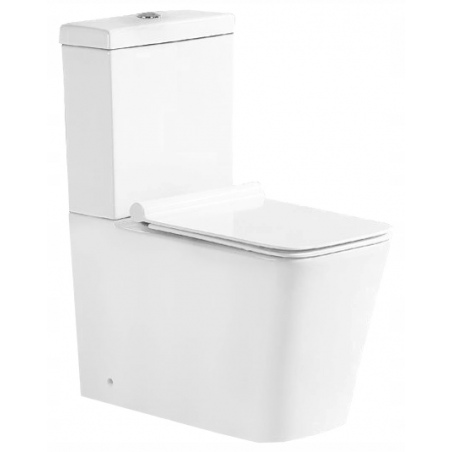 Mexen Cube kompaktné WC s pomaly padajúcim sedadlom, biele - 31014000