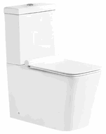 Mexen Cube kompaktné WC s pomaly klesajúcou doskou, biela- 31014000