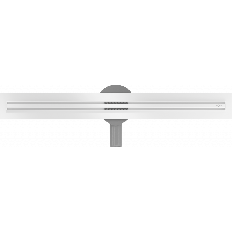 Mexen Flat 360° Slim 360° otočný lineárny odtok 60 cm, biely - 1241060