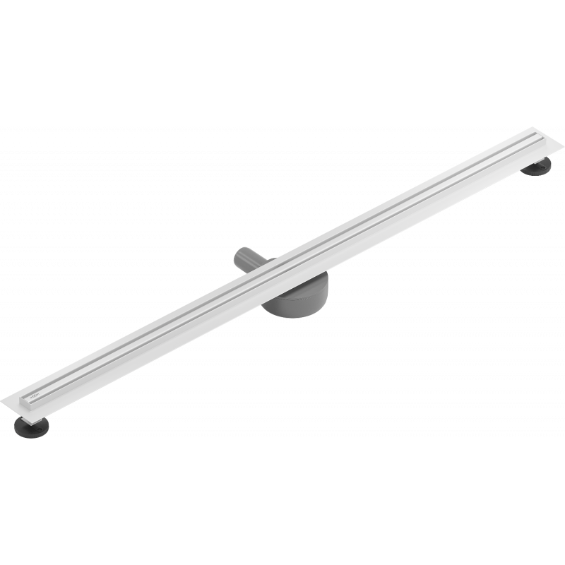 Mexen Flat 360° Slim otočný líniový odtok 120 cm, biely - 1241120