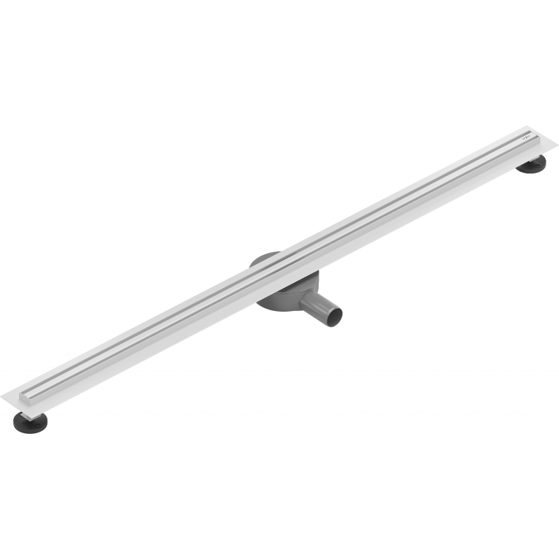 Mexen Flat 360° Slim otočný líniový odtok 120 cm, biely - 1241120