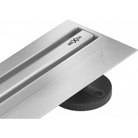 Mexen Flat 360° Slim rotačný lineárny odtok 100 cm, inox - 1041100