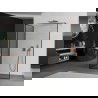 Mexen Kioto sprchový panel Walk-in 120 x 80 cm, černý vzor, kartáčovaná měď - 800-120-212-65-70-080