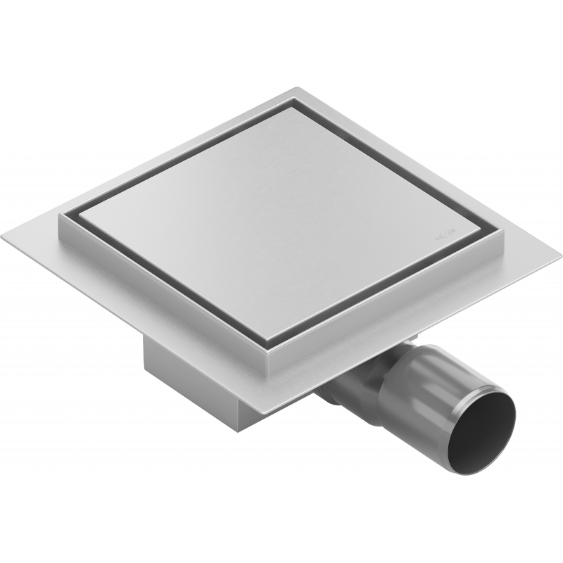Mexen Flat-Q M13 podlahový vpust štvorcový 12 x 12 cm, inox - 1010012