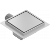 Mexen Flat-Q M13 Podlahový Vpusť Štvorcový 15 x 15 cm, inox - 1010015