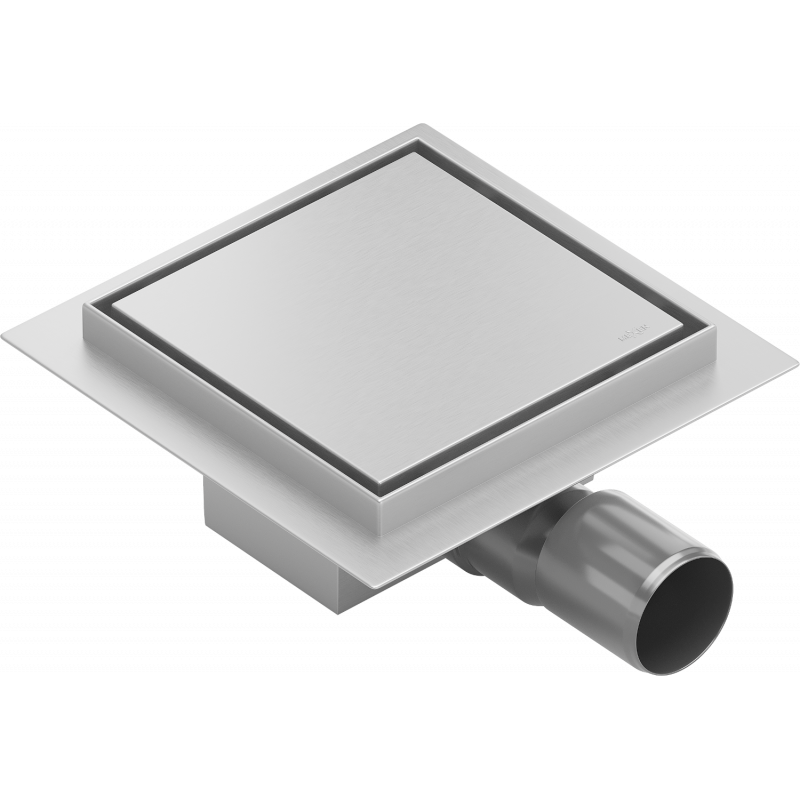 Mexen Flat-Q M13 Podlahový Vpusť Štvorcový 15 x 15 cm, inox - 1010015