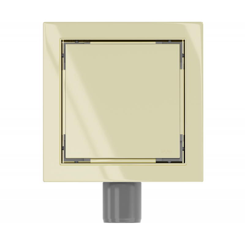 Mexen Flat-Q M13 podlahový vpust štvorcový 15 x 15 cm, zlatý - 1510015