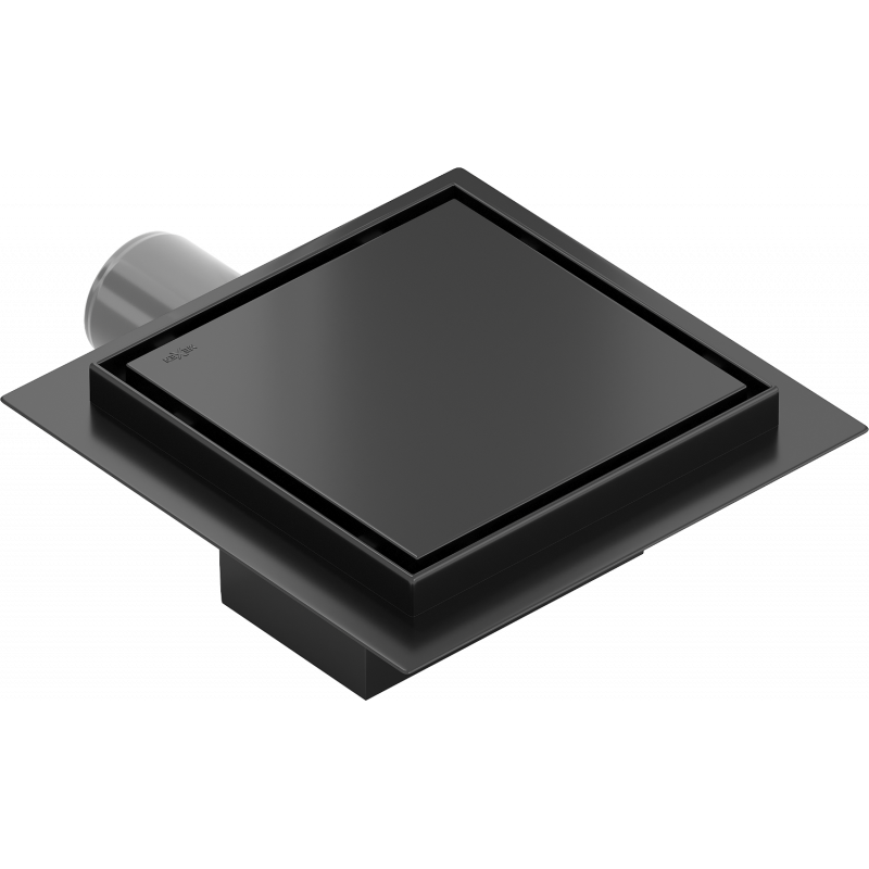 Mexen Flat-Q M13 podlahový vpust štvorcový 12 x 12 cm, čierny - 1710012