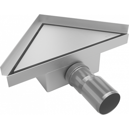Mexen Flat-T M13 podlahový vpust trojuholníkový 20 x 20 cm, inox - 1010320