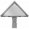 Mexen Flat-T M13 podlahový vpust trojuholníkový 20 x 20 cm, inox - 1010320