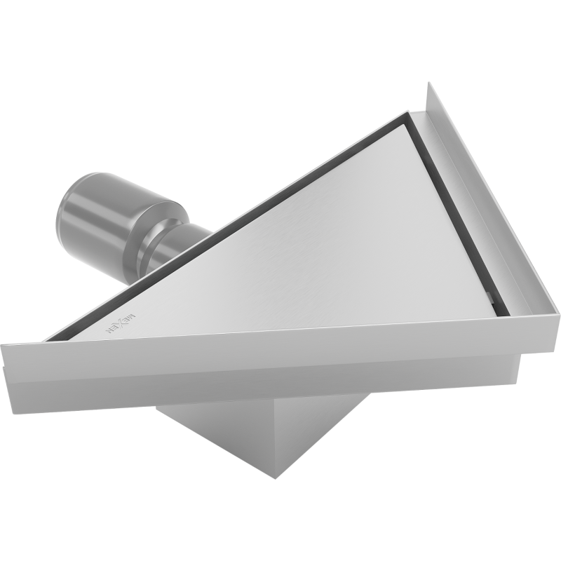 Mexen Flat-T M13 podlahový vpust trojuholníkový 20 x 20 cm, inox - 1010320