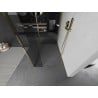 Mexen Kioto sprchová stena Walk-in 110 x 85 x 30 cm, transparentná, zlatá - 800-110-085-221-50-00-030