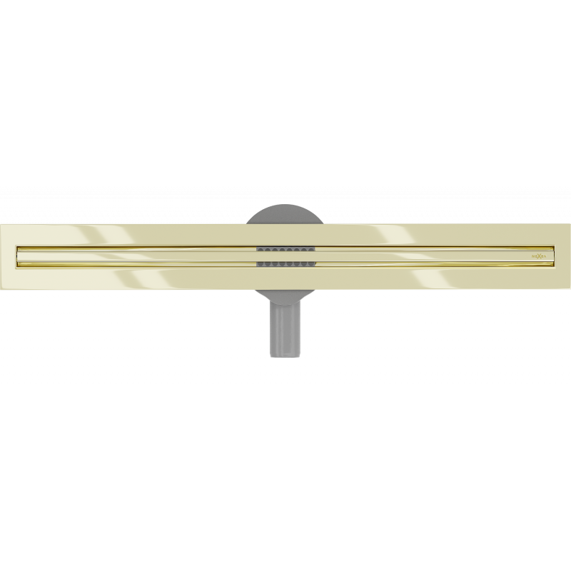 Mexen Flat 360° Slim rotačný líniový odtok 60 cm, zlatý - 1541060