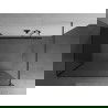 Mexen Kioto sprchová zástena Walk-in 135 x 80 cm, priehľadná, gun gray brúsená - 800-135-212-66-00-080