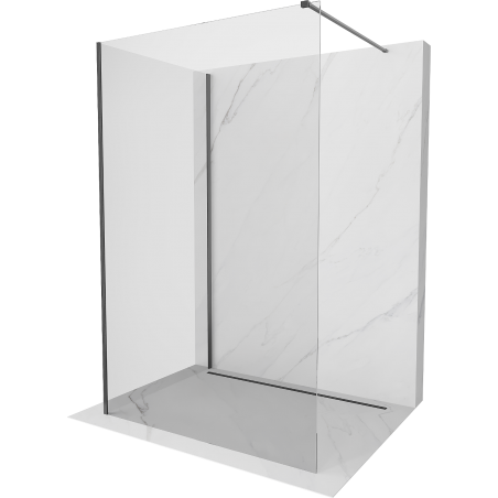 Mexen Kioto sprchová stena Walk-in 140 x 85 cm, transparentná, brúsená gun gray - 800-140-212-66-00-085