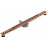 Mexen Flat 360° Slim otočný lineárny odtok 80 cm, ružové zlato - 1641080