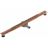 Mexen Flat 360° Slim odtokový žľab otočný 80 cm, ružové zlato - 1641080