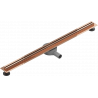 Mexen Flat 360° Slim otočný lineárny odtok 80 cm, ružové zlato - 1641080