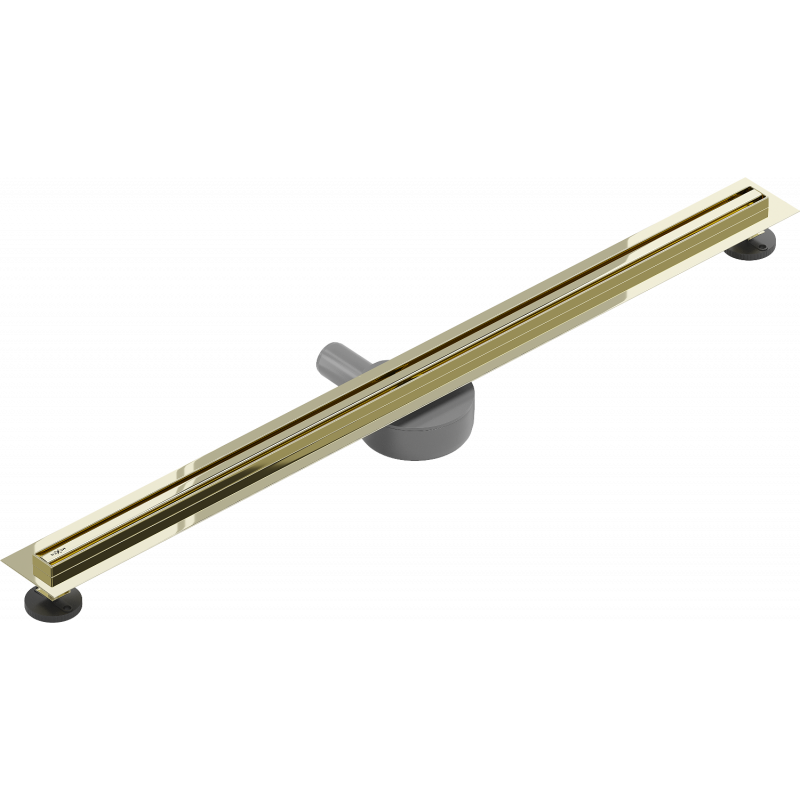 Mexen Flat 360° Slim rotačný lineárny odtok 100 cm, zlatý - 1541100