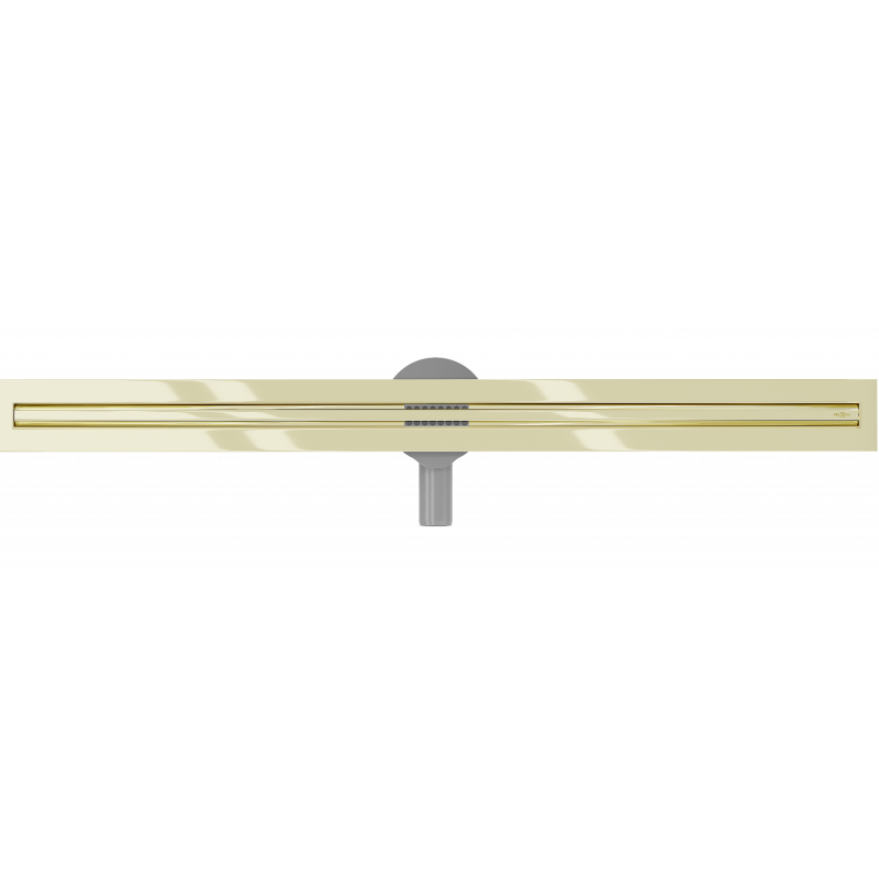 Mexen Flat 360° Slim rotačný lineárny odtok 100 cm, zlatý - 1541100