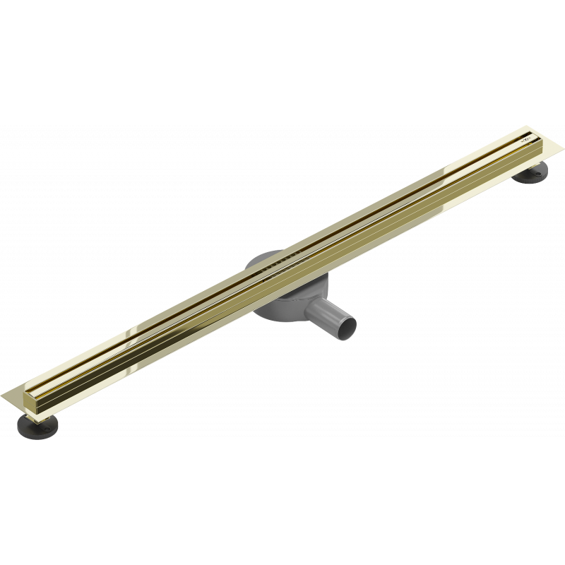 Mexen Flat 360° Slim otočný líniový odtok 90 cm, zlatý - 1541090