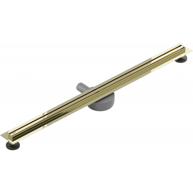 Mexen Flat 360° Slim lineárny otočný odtok 80 cm, zlatý - 1541080