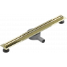 Mexen Flat 360° Slim rotačný lineárny odtok 70 cm, zlatý - 1541070