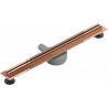 Mexen Flat 360° Slim odtokový žľab otočný 70 cm, zlatoružová - 1641070