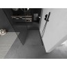 Mexen Kioto sprchová stena Walk-in 130 x 120 cm, transparentná, česaná gun gray - 800-130-212-66-00-120