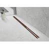 Mexen Flat 360° Slim odtokový žľab otočný 60 cm, zlatoružová - 1641060
