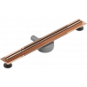 Mexen Flat 360° Slim odtokový žľab otočný 60 cm, zlatoružová - 1641060