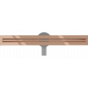 Mexen Flat 360° Slim lineárny obojstranný odtok 60 cm, ružové zlato - 1641060