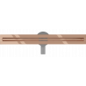 Mexen Flat 360° Slim odtokový žľab otočný 60 cm, zlatoružová - 1641060