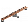 Mexen Flat 360° Slim odtokový žľab otočný 60 cm, zlatoružová - 1641060
