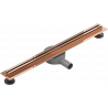 Mexen Flat 360° Slim rotačný lineárny odtok 60 cm, ružové zlato - 1641060