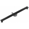 Mexen Flat 360° Slim otočný líniový odtok 80 cm, čierny - 1741080