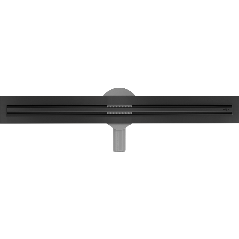 Mexen Flat 360° Slim 90° otočná líniová výpusť 70 cm, čierna - 1741070