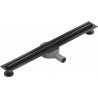 Mexen Flat 360° Slim odtokový žľab otočný 60 cm, čierna - 1741060