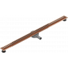 Mexen Flat 360° Slim odtokový žľab otočný 120 cm, zlatoružová - 1641120