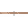 Mexen Flat 360° Slim otočný lineárny odtok 110 cm, ružové zlato - 1641110