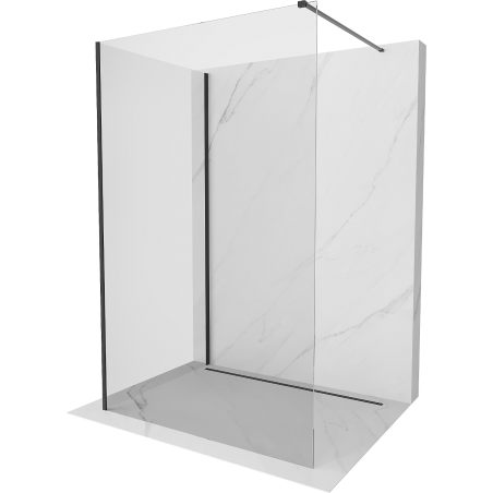 Mexen Kioto sprchová stena Walk-in 115 x 110 cm, transparentná, čierna - 800-115-212-70-00-110